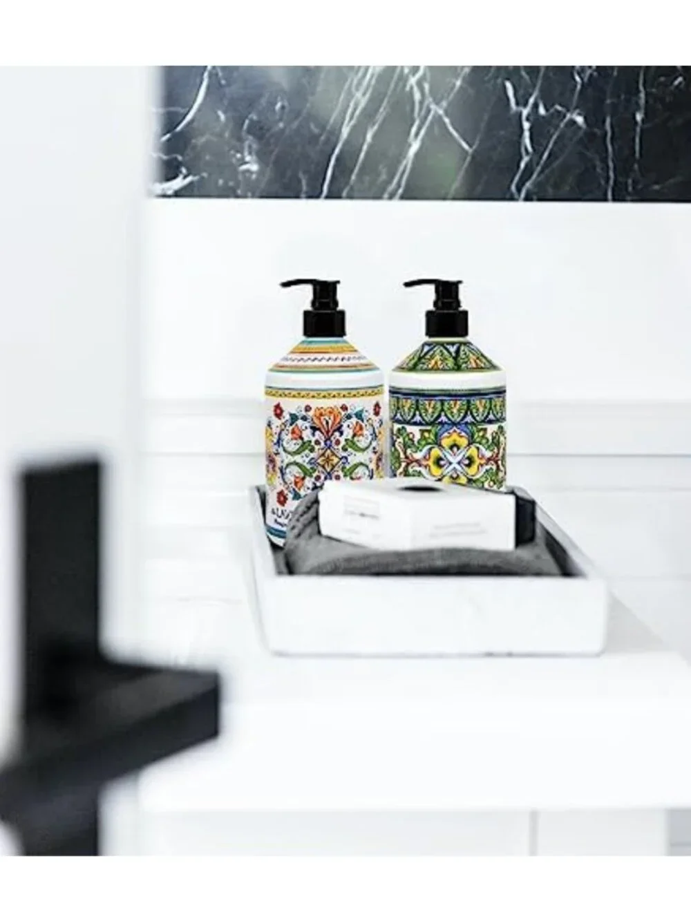 Luxurious Italian Hand Soap Set - 21.5 oz Bottles, 8 Pack - Lavender, Orange